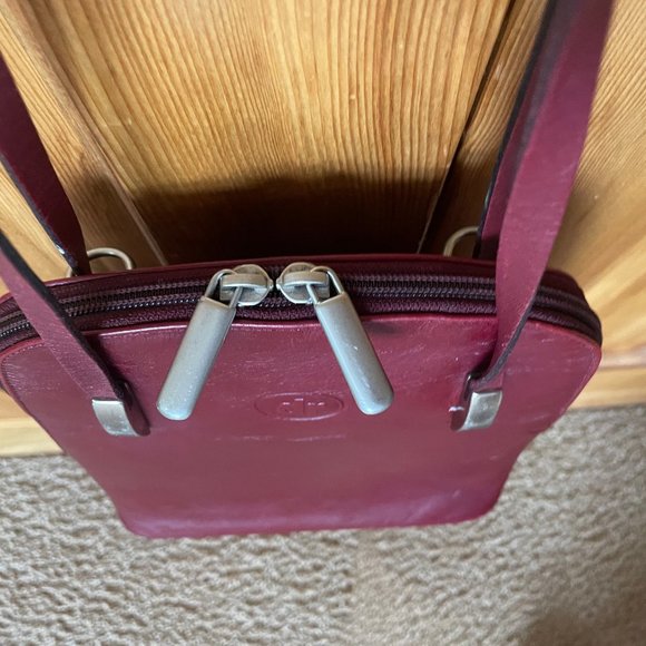 DR Del Rio burgundy leather backpack purse main image 9
